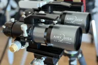 AIRY DISK 60ED 鏡筒 2 本を双眼望遠鏡キットで組んだ状態
